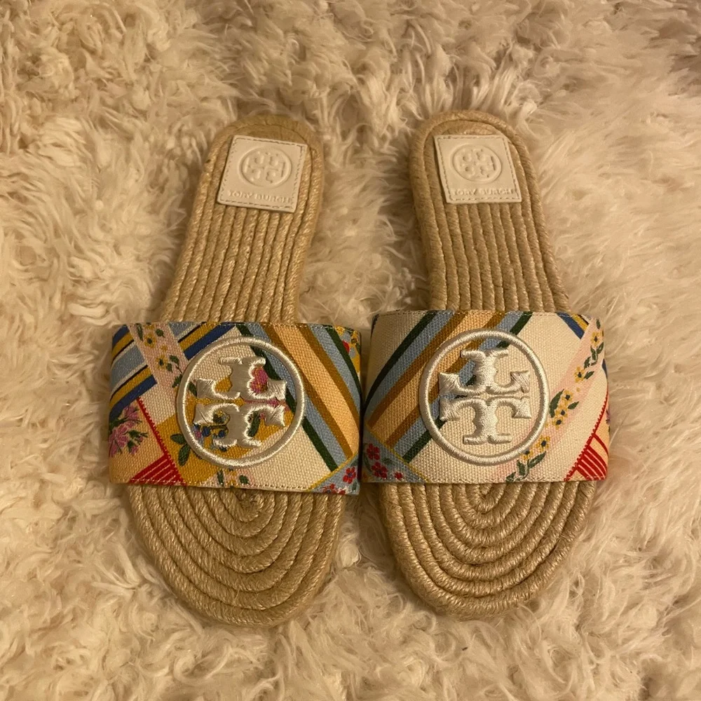 Tory Burch Benton Open Toe Espadrille Sandal - Picture 1 of 4